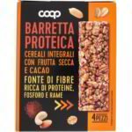 Barretta proteica con cereali/frutta secca/cacao
COOP
4 X 28 G