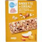 Barrette di cereali con albicocca/mela/frutta secc
COOP
4 X 28 G