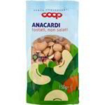 Anacardi tostate non salati
COOP
150 G