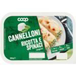 Cannelloni con ricotta e spinaci
COOP
500 G