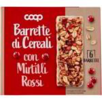 Barrette di cereali con mirtillo rosso
COOP
6 X 21 G