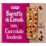 Barrette di cereali al cioccolato fondente
COOP
6 X 21 G