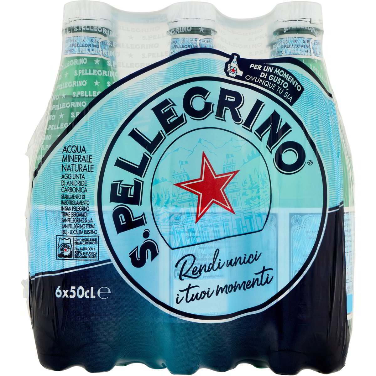 7690202_2353020_1 S.PELLEGRINO Acqua minerale frizzante 16 X 500 ML - immagine 1