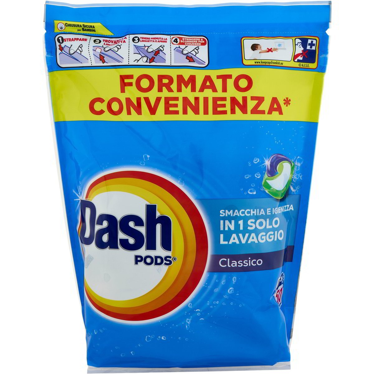 7908320_2657305_1 DASHDetersivo lavatrice igienizza classico pods x50 - immagine 1